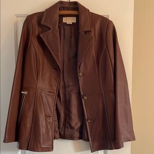 Brown Leather Women's Jacket